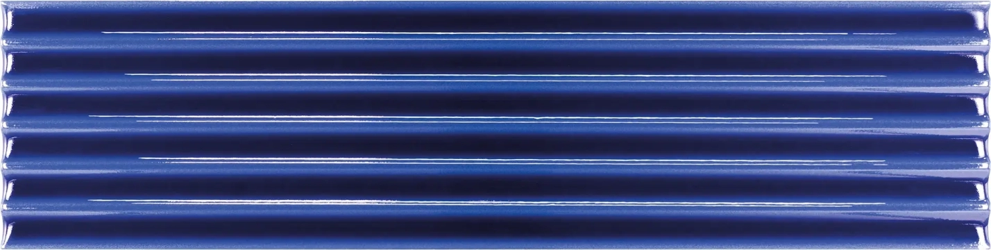 Waves Cove Cobalt, Brillo, 11.25x45cm, 8.00mm, Rectified