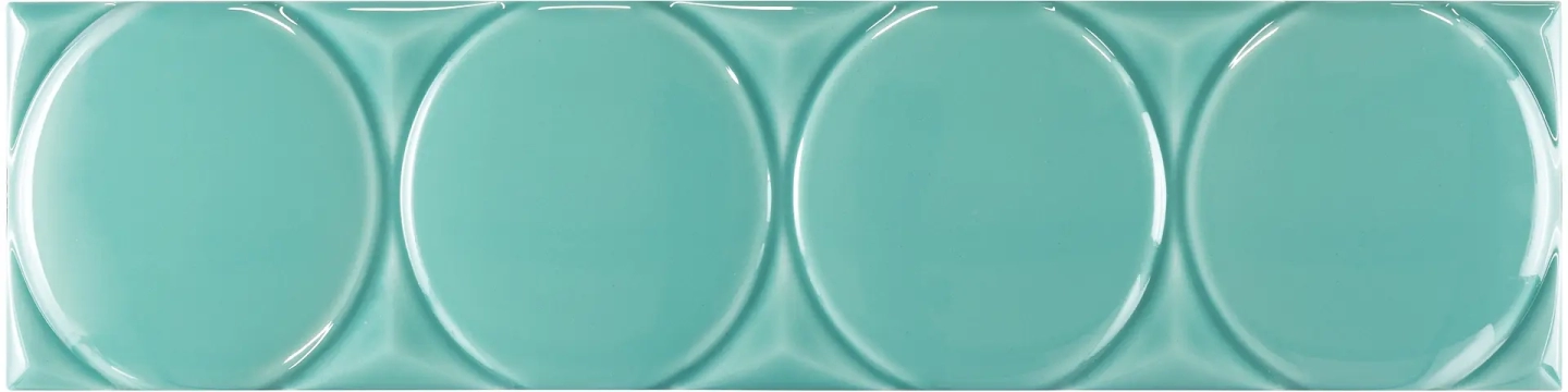 Waves Waves Circle Seafoam, Brillo, 11.25x45cm, 8.00mm, Rectified