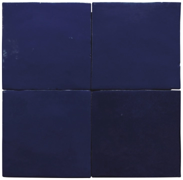 Zelij CEM10 - Azul Cobalto, Brillo, 10x10cm, 10.00mm, Not rectified