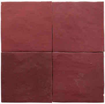 Zelij CEM10 - Burdeos, Brillo, 10x10cm, 10.00mm, Not rectified