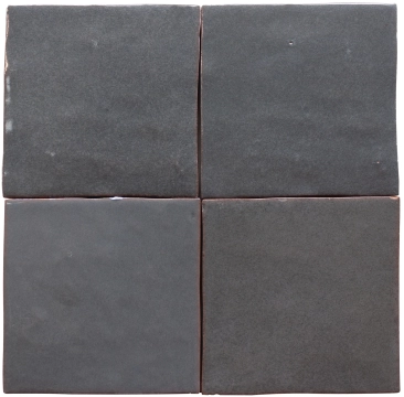 Zelij CEM10 - Gris Oscuro, Brillo, 10x10cm, 10.00mm, Not rectified