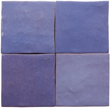 Zelij CEM10 - Lila, Brillo, 10x10cm, 10.00mm, Not rectified