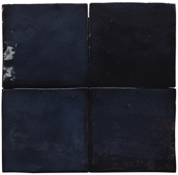 Zelij CEM10 - Negro, Brillo, 10x10cm, 10.00mm, Not rectified