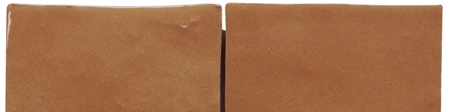 Zelij CEM17 - Miel, Mate, 5x20cm, 10.00mm, Not rectified