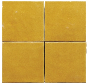 Zelij Special CEM14 - Amarillo, Brillo, 10x10cm, 10.00mm, Not rectified