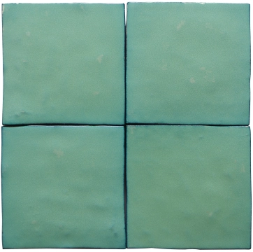 Zelij Special CEM14 - Lava Verde, Brillo, 10x10cm, 10.00mm, Not rectified