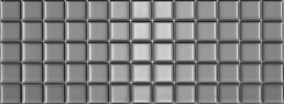 Markham Square 8430828287277 - Silver, Mate, 44.63x119.30cm, 8.00mm, Rectified