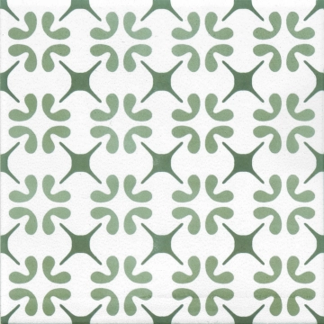 Aquarel Decoro Polaris  AQU/POL.VE - Verde, Matt, 15x15cm, 9.00mm, Rectified