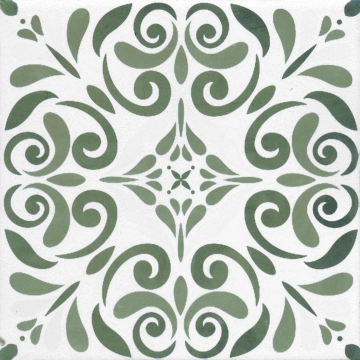 Aquarel Decoro Vega AQU/VEG.VE - Verde, Matt, 15x15cm, 9.00mm, Rectified