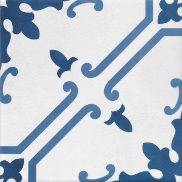 Aquarel Decoro Elektra AQU/ELE.BL - Blu, Matt, 15x15cm, 9.00mm, Rectified