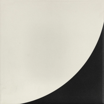 Aquarel Decoro Curve  AQU/CUR.CD - Cream-Dark Grey, Matt, 15x15cm, 9.00mm, Rectified