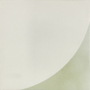 Aquarel Decoro Curve  AQU/CUR.CV - Cream-Verde, Matt, 15x15cm, 9.00mm, Rectified
