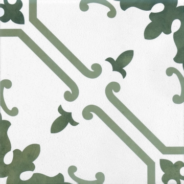 Aquarel Decoro Elektra AQU/ELE.VE - Verde, Matt, 15x15cm, 9.00mm, Rectified