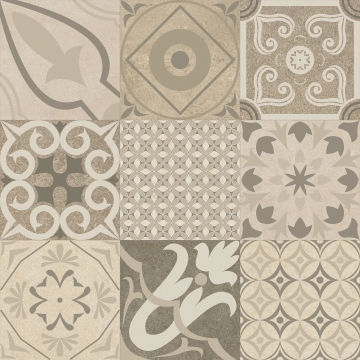 Ozone Krabi Mix PR6060LB - Bone, naturale, 60x60cm, 10.00mm, Not rectified