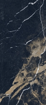 Pierre Black Bookmatch 2.1PRBBL - Black B, Lappato campo pieno, 120x280cm, 6.00mm, Rectified