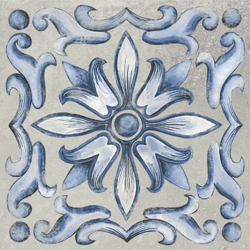 Aspdin Deco Grey, Naturale, 25x25cm, 10.00mm, Rectified
