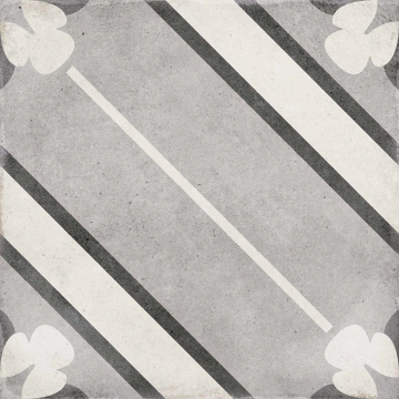 Art Nouveau 24415 - Inspire Grey, Matt, 20x20cm, 9.00mm, Rectified