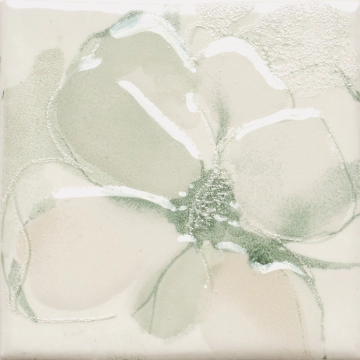 Clay Flower 00G1D04 - Emerald, Naturale, 10x10cm, 9.00mm, Not rectified