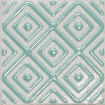 Clay Pattern 00G1D50 - Aqua, Naturale, 10x10cm, 9.00mm, Not rectified