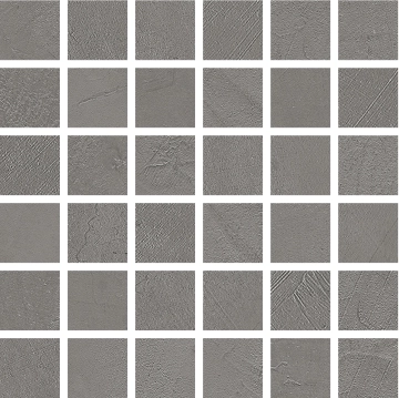 Brush Mosaico 432035 - Piombo, Naturale, 30x30cm, 9.50mm, Rectified