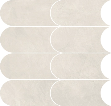 Brush Mosaico Arch 432094 - Calce, Naturale, 32.5x33.5cm, 9.50mm, Rectified