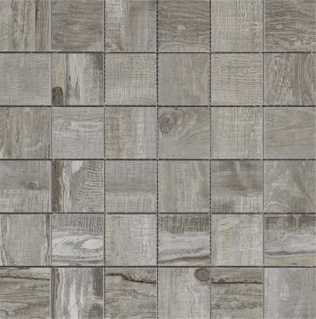 Clever/iroko Malla Gris, Naturale, 30x30cm, 10.00mm, Rectified
