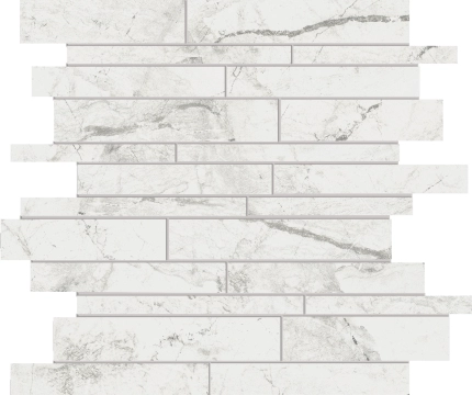 Athena patchwork Bianco, naturale, 30x30cm, 9.00mm, Rectified