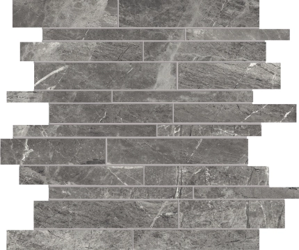 Athena patchwork Nero, naturale, 30x30cm, 9.00mm, Rectified