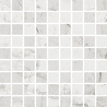 Athena Mosaico Monocolore 81 Bianco, naturale, 30x30cm, 10.00mm, Rectified