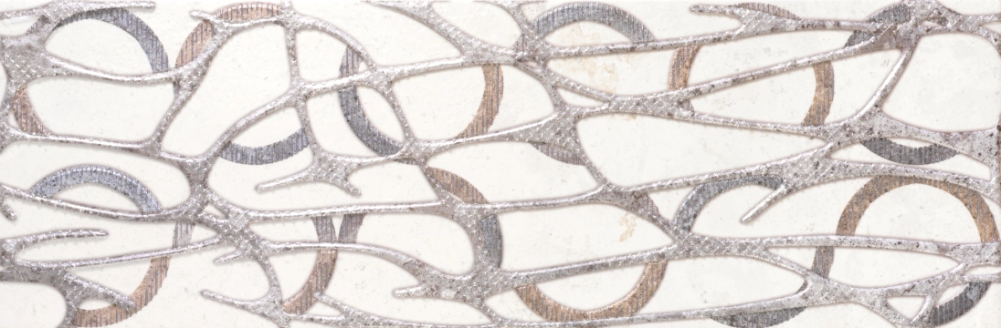 Baltimore Soho 9529 - White, Natural, 30x90cm, 10.00mm, Not rectified