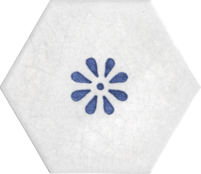 Dolcevita 15KESDOFL - Esagona Flower, Glossy, 15x17.3 esacm, 9.00mm, Rectified