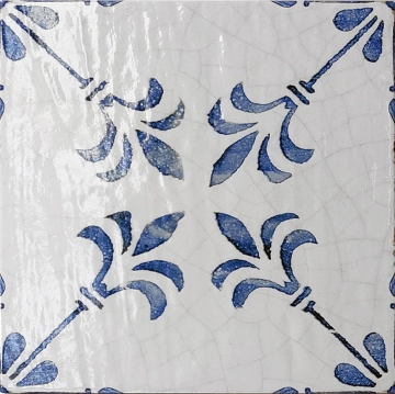 Dolcevita Decoro 2525KDOGI - Giglio, Glossy, 25x25cm, 9.00mm, Rectified