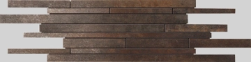 Metal Mosaico Sin Fin 8431940076398 - Titanium, Lappato, 14.72x44.63cm, 10.00mm, not-rectified