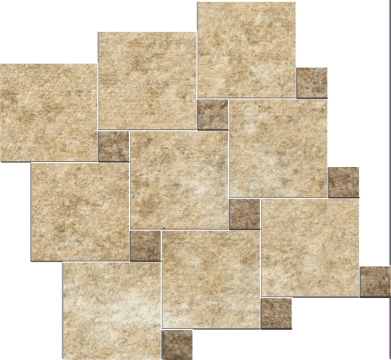 Terracina Malla Dam 364094193018 - Serene, Matt, 25x25cm, 10.00mm, Not rectified