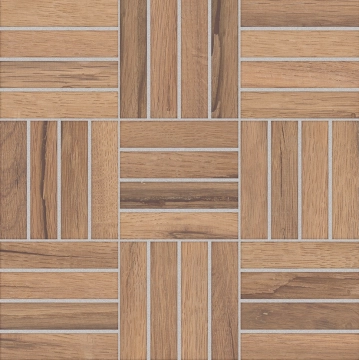 Nairobi Mosaico Roble, Naturale, 30x30cm, 10.00mm, Not rectified
