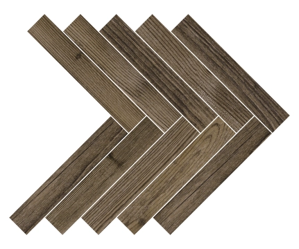 Cortina Herringbone OG44 - Tobacco, Matt, 36.2x41.2cm, 9.00mm, Rectified