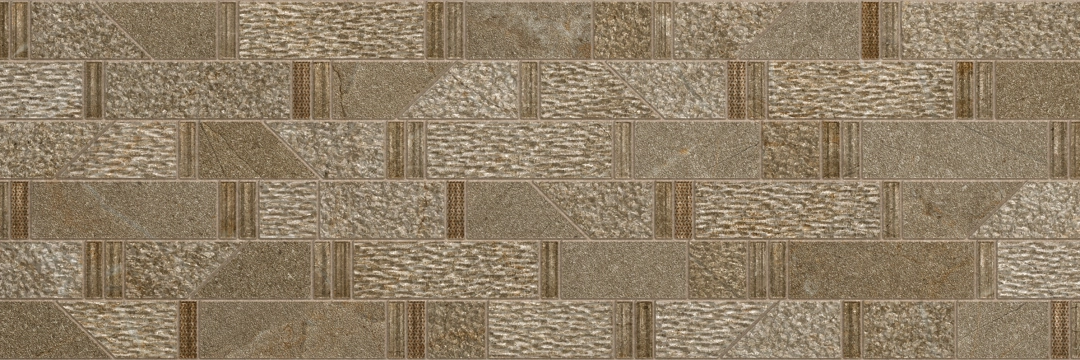 Terra Decoro Marron, Glossy, 20x60cm, 10.00mm, Not rectified
